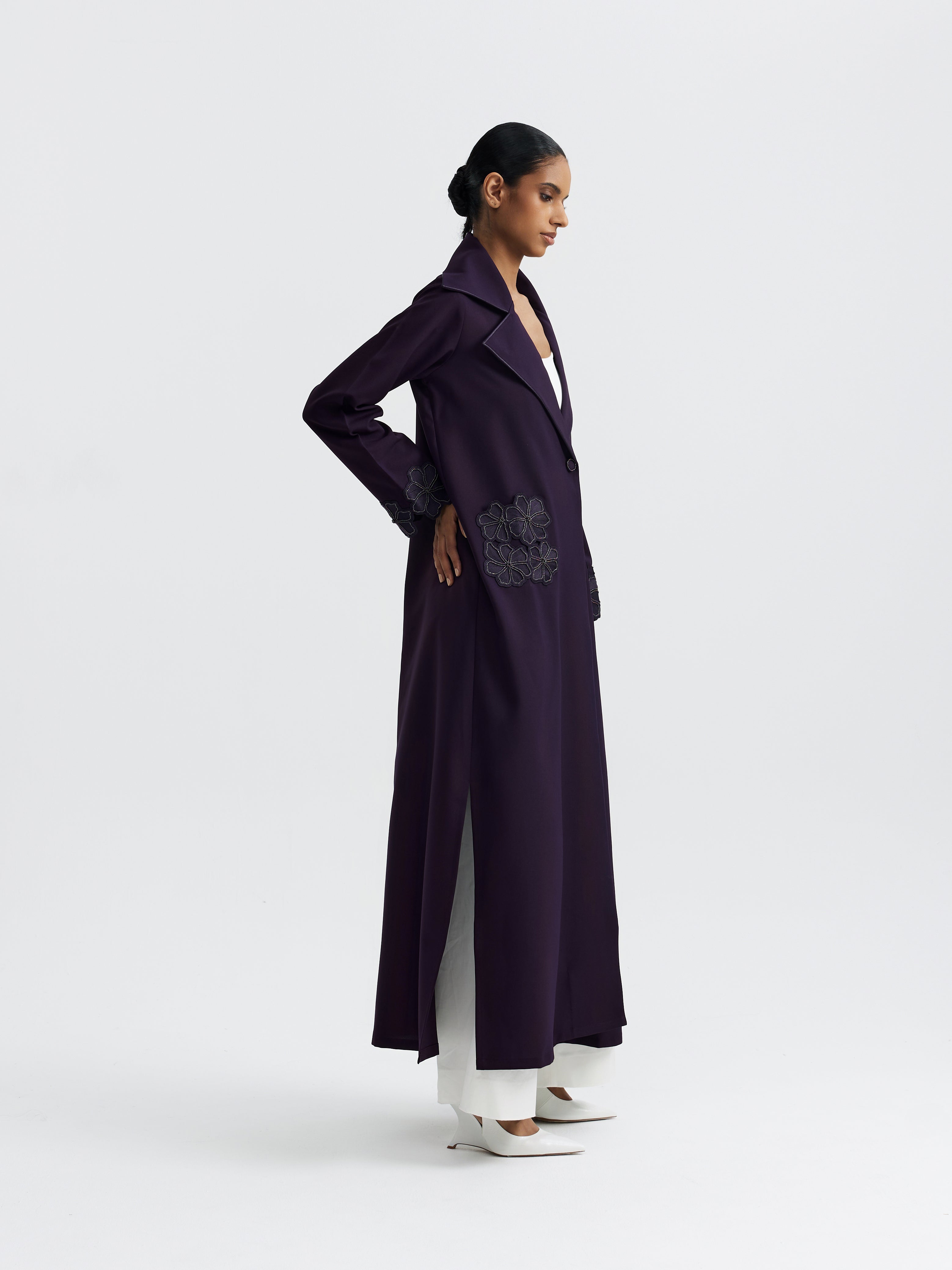 PURPLE FLORAL POCKET