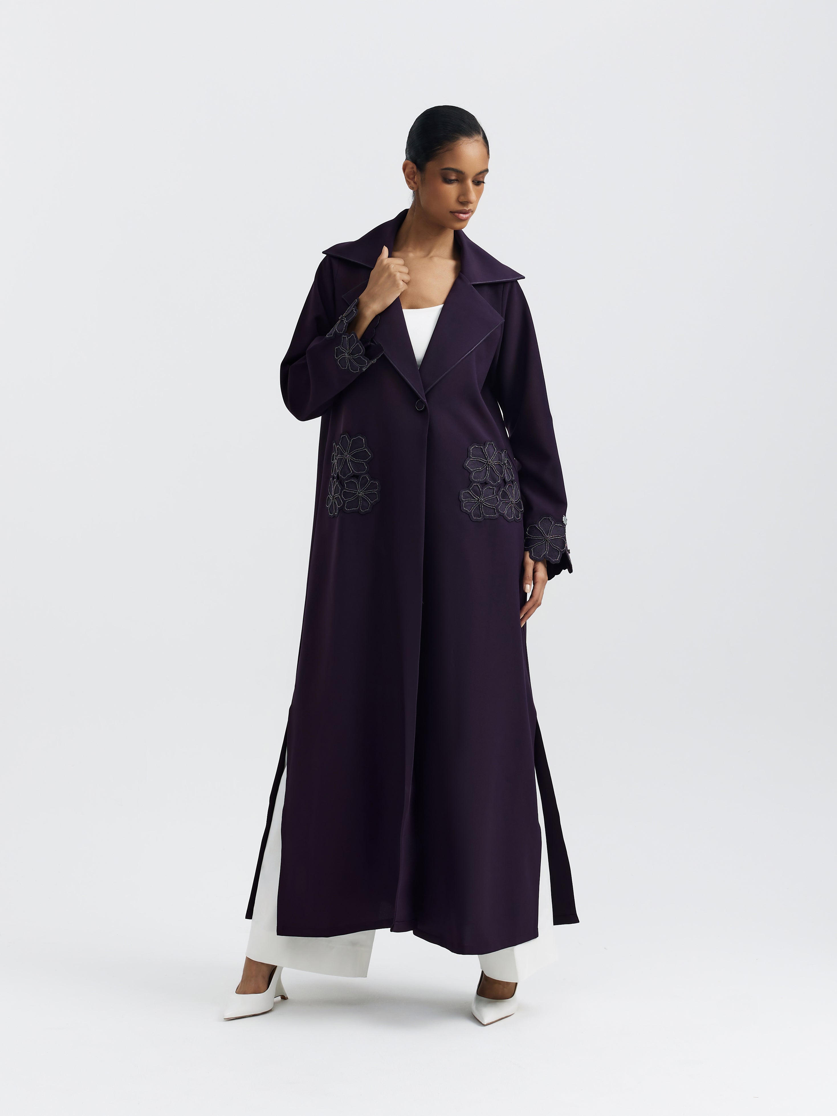 PURPLE FLORAL POCKET