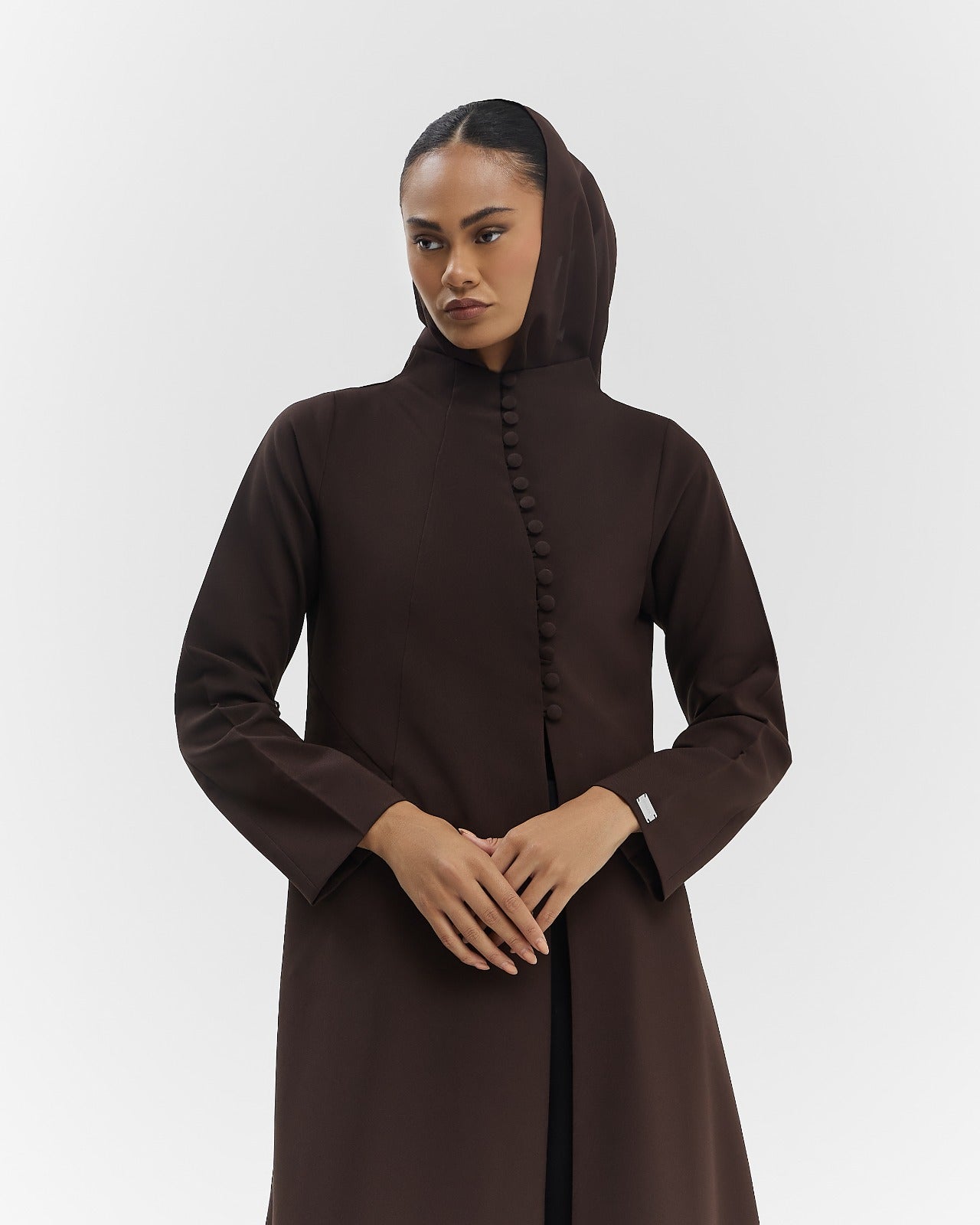 High Neck Buttoned