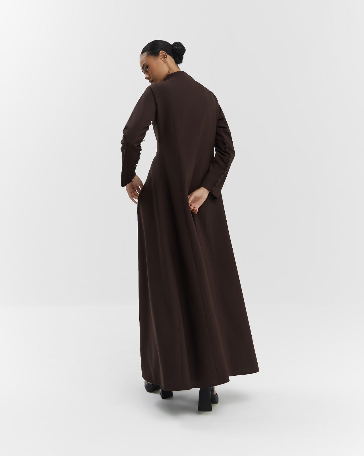 High Neck Buttoned